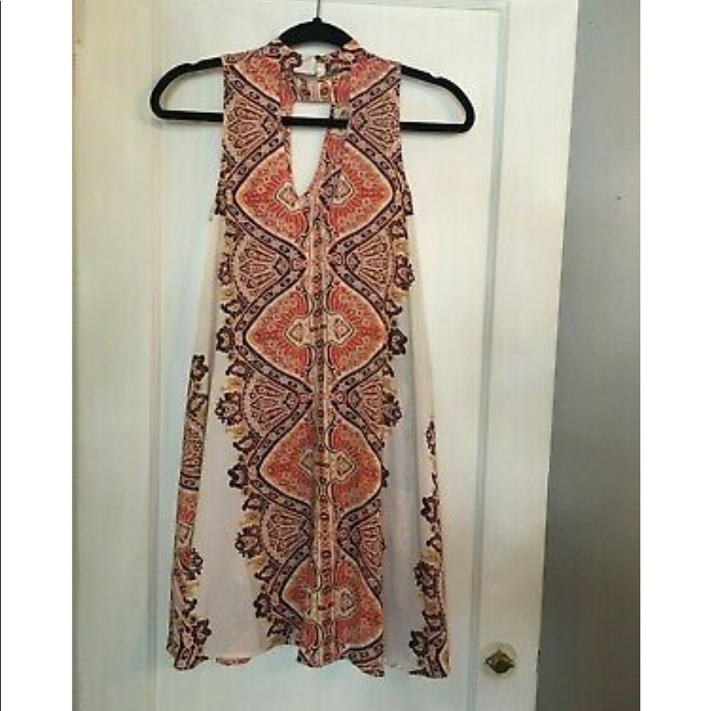 sleeveless boho print
